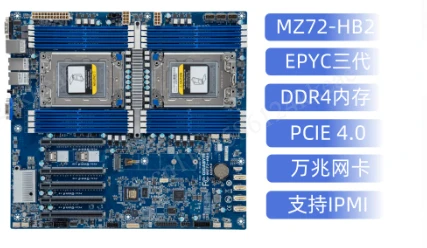 Placa base MZ72-HB2 con doble  - Dual Socket Sp3 Epyc Motherboard reseña y precio